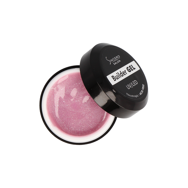 Aufbaugel Glitzer "Sincero Salon", Pearl Pink, 15ml