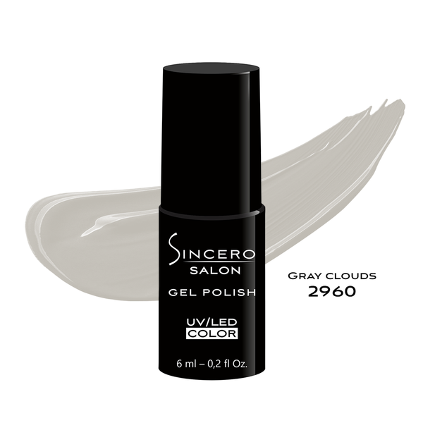 Gelnagellack "Sincero Salon", 6ml, Gray Clouds, 2960