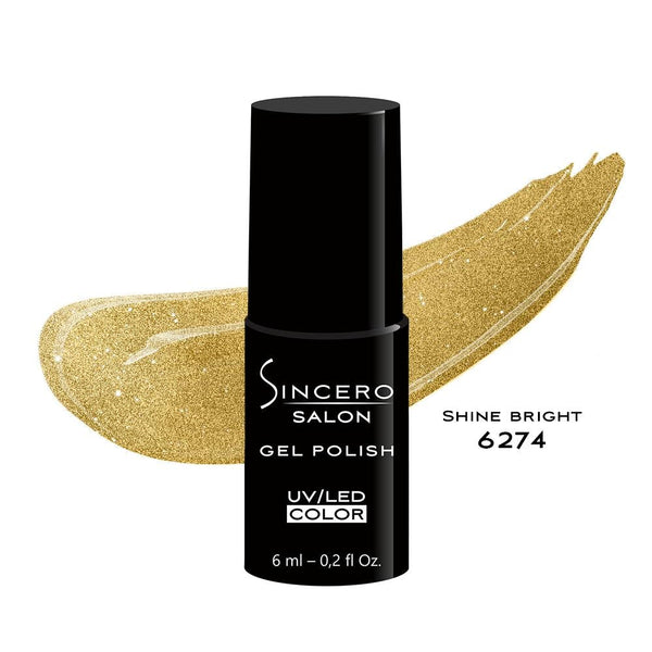 Gelnagellack "Sincero Salon", 6 ml, SHINE BRIGHT, 6274