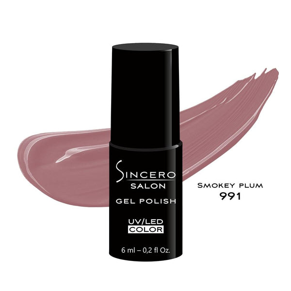 Gelnagellack "Sincero Salon", 6ml, SMOKEY PLUM, 991